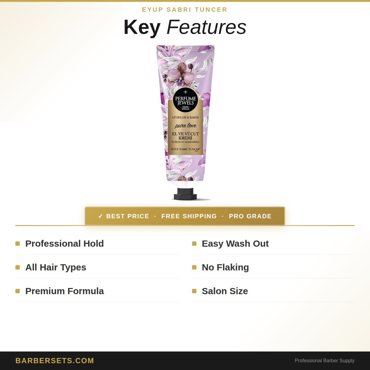 EYUP SABRI TUNCER EST1923-EYUP SABRI TUNCER -PERFUME JEWELS HAND and BODY CREAM 50 ML - PURE LOVE PERFUME JEWELS HAND and BODY CREAM 50 ML - PURE LOVE