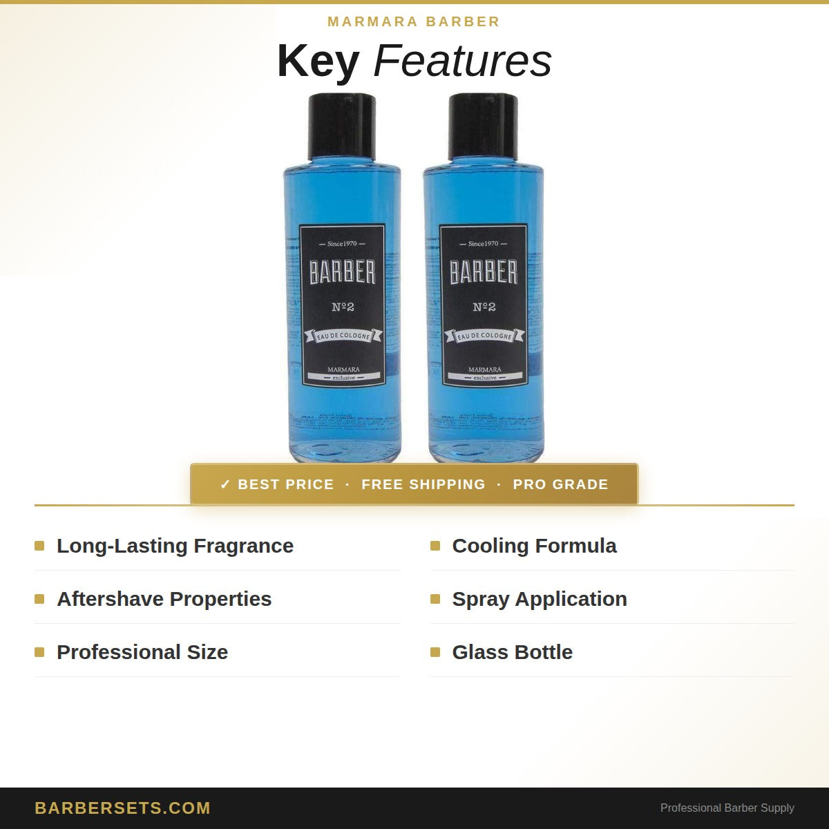 MARMARA BARBER Aftershave Cologne - 50ml No:2