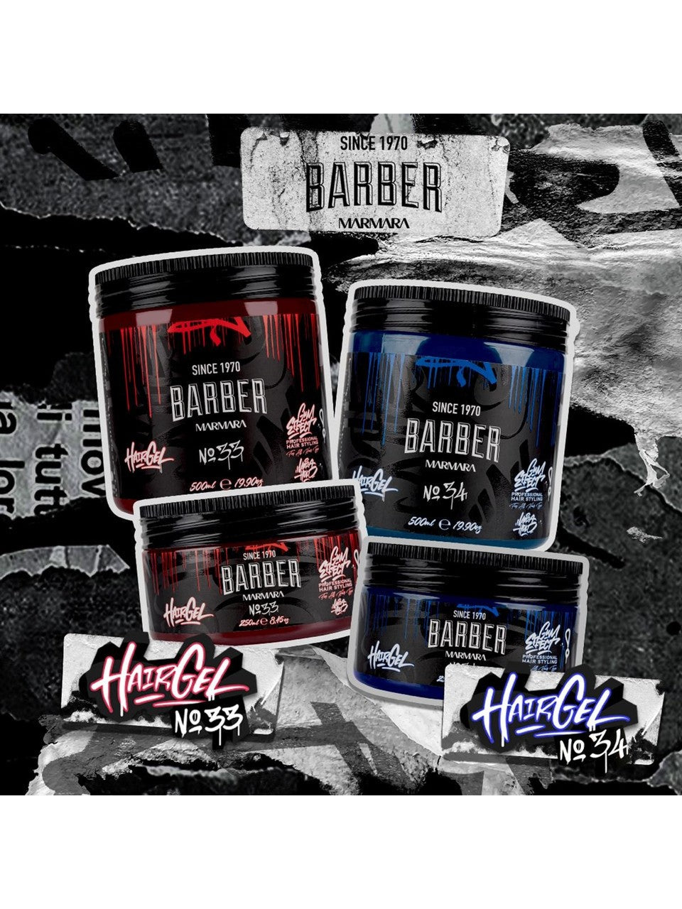 Marmara Barber Hair Gel No.34 - 8.45 oz