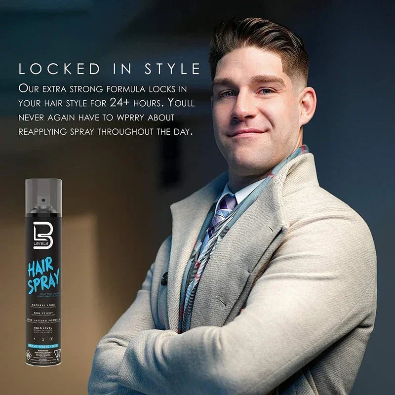 L3VEL3 Hair Styling Spray 400ml / 13.5 oz - Multipack
