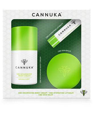 Hydrating Face Kit by Cannuka for Women - 3 Pc Kit 1.6 oz Harmonizing Face Cream, 0.17 oz Calming Eye Balm, 0.15 oz Hydrating Lip Balm