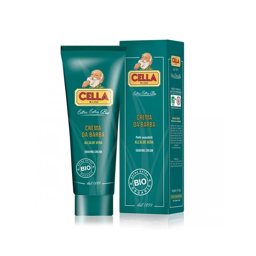 Cella Organic Aloe Vera Shaving Cream 5 oz (0.75lb)