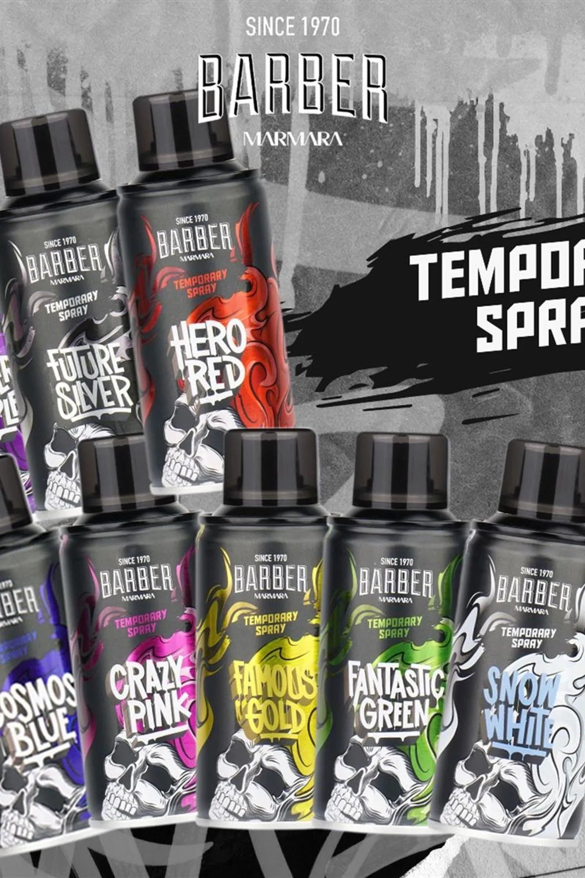 Marmara Barber Hair Color Spray - Hero Red 5.07 oz