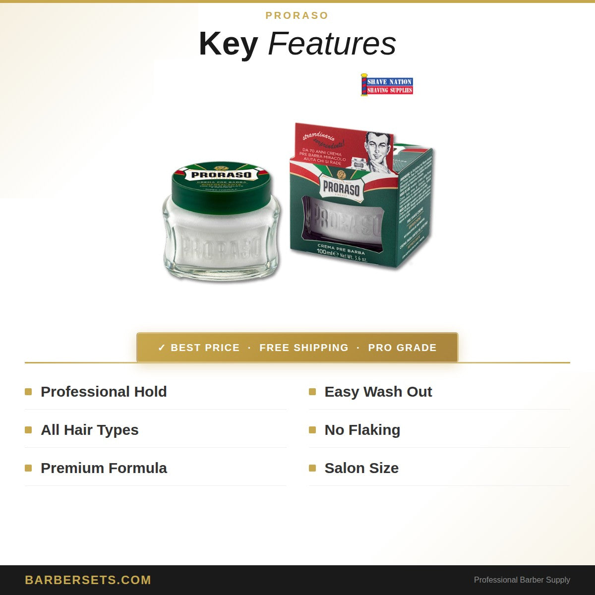 Proraso: Crema Pre Barba 100ml.