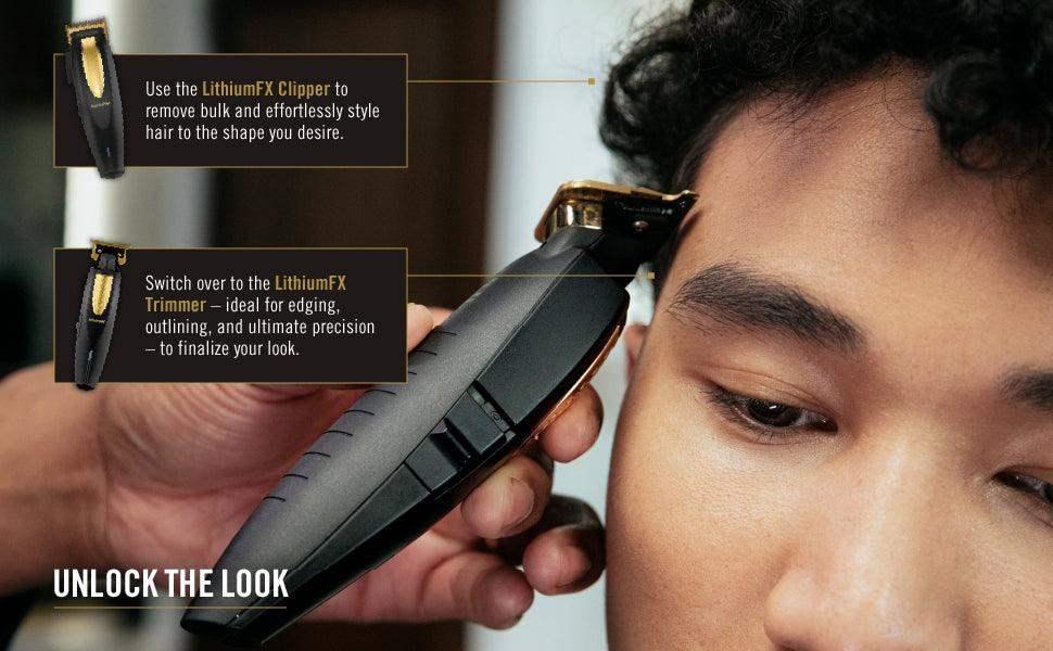 Babyliss Pro Lithiumfx Cord / Cordless Ergonomic Clipper - Gold BB-FX673NS - BarberSets