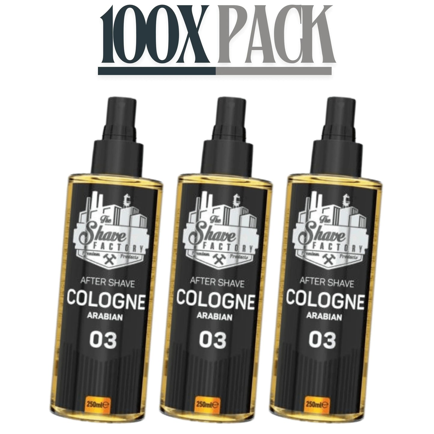 The Shave Factory After Shave Cologne 03 Arabian 250ml / 8.45 oz Multipack