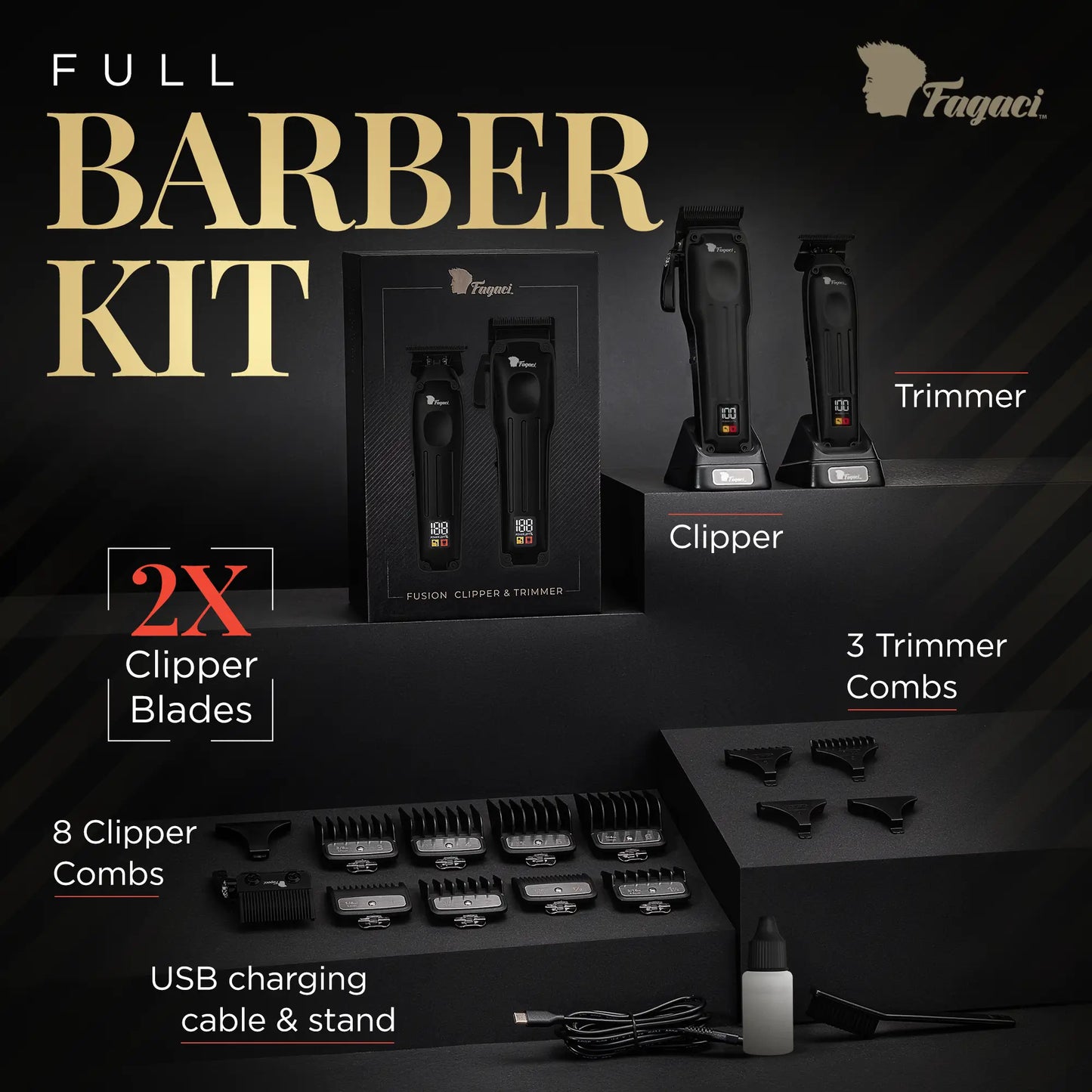 FUSION CLIPPER & TRIMMER SET