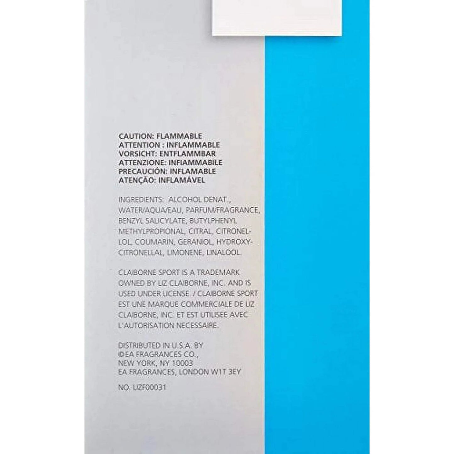 Claiborne Sport by Liz Claiborne for Men - 3.4 oz EDC Spray