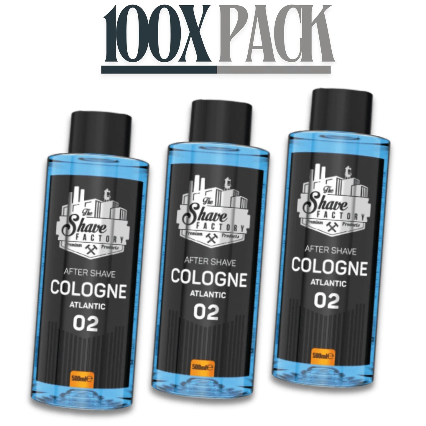 The Shave Factory After Shave Cologne 02 Atlantic 500ml / 16.9 oz Multipack