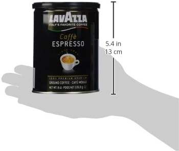 Caffe Espresso Medium Roast Ground Coffee by Lavazza for Unisex - 8 oz Coffee