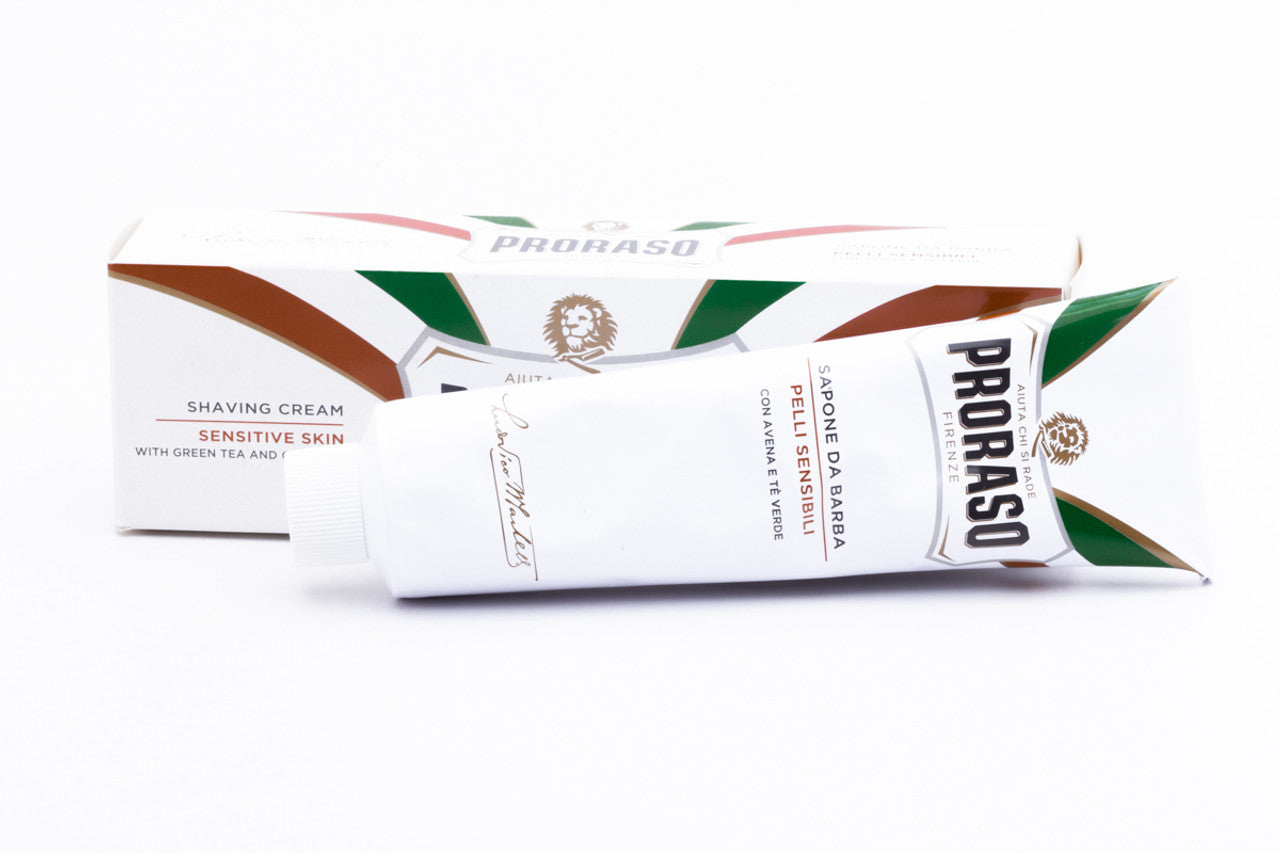 Proraso Shaving Cream in Tube Sensitive Skin White 5.2 oz - Multipack