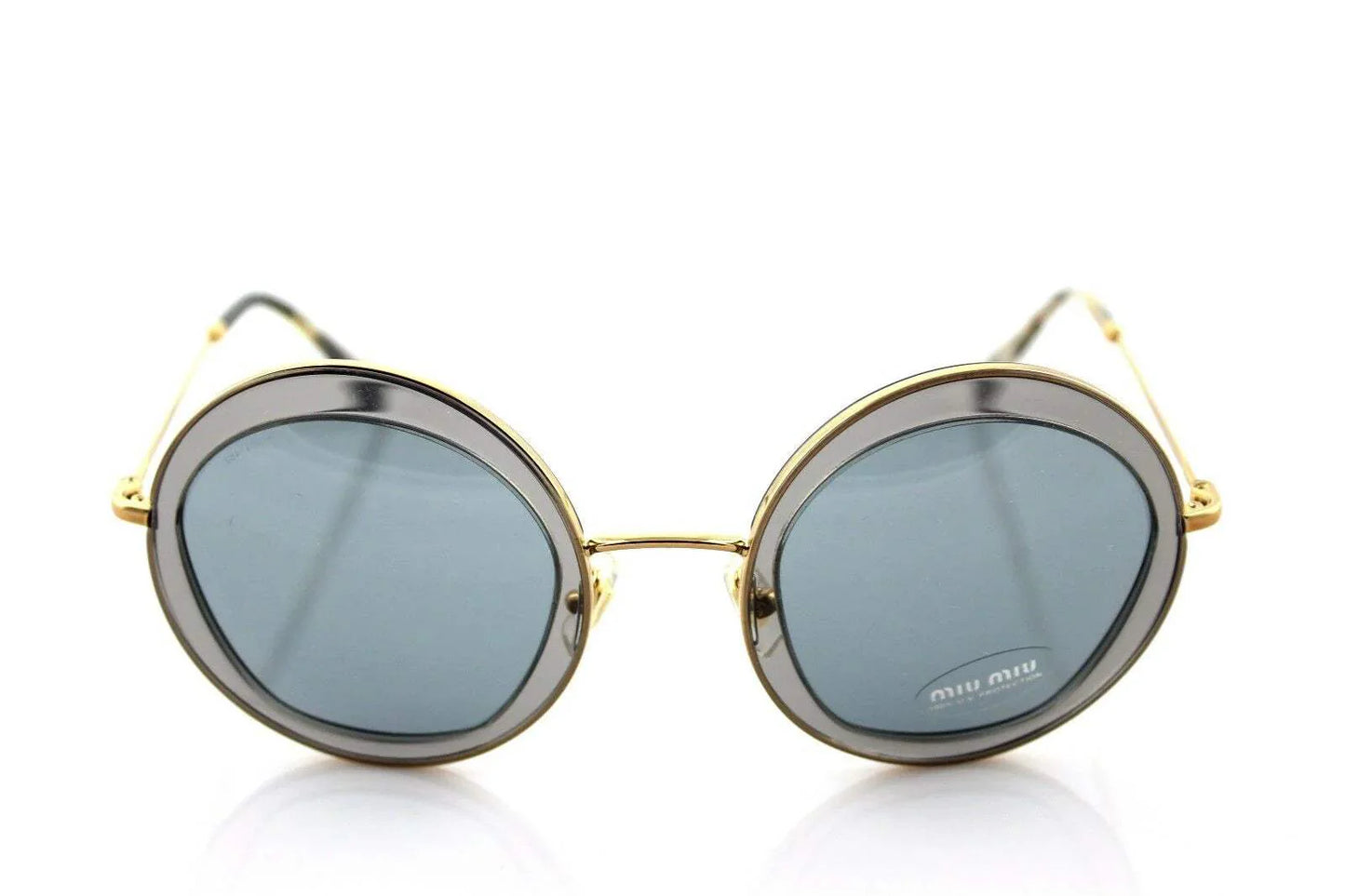 Miu Miu MU 50Q ROY-3C2 - Transparent Grey-Grey by Miu Miu for Women - 52-27-140 mm Sunglasses