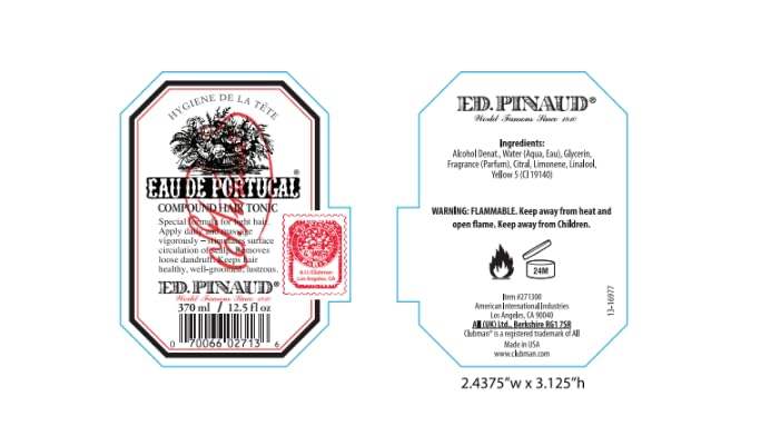 Clubman Eau De Portugal Hair Tonic, 12.5 Oz