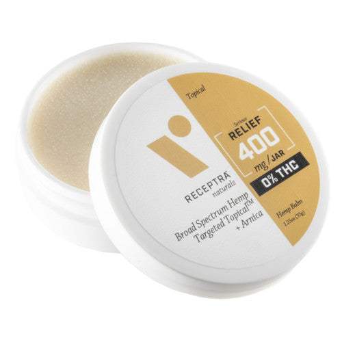 Serious Relief 400mg Or percent THC Drops Balm by Receptra Naturals for Unisex - 1.25 oz Topical