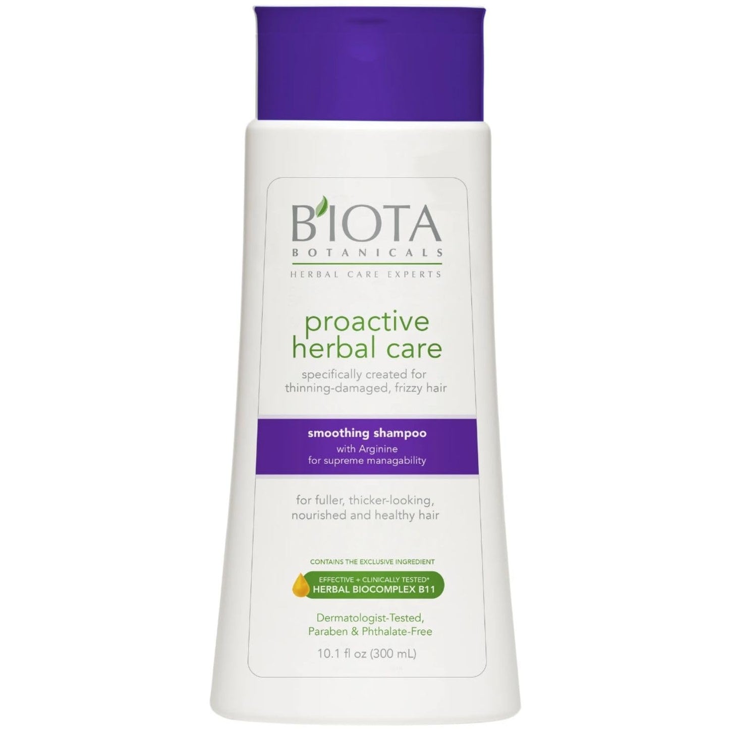 Biota Botanicals Proactive Herbal Care Smoothing Shampoo 10.1 oz (0.63lb)
