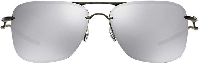 Oakley TailHook OO4087-02 - Carbon-Chrome Iridium by Oakley for Men - 60-15-121 mm Sunglasses
