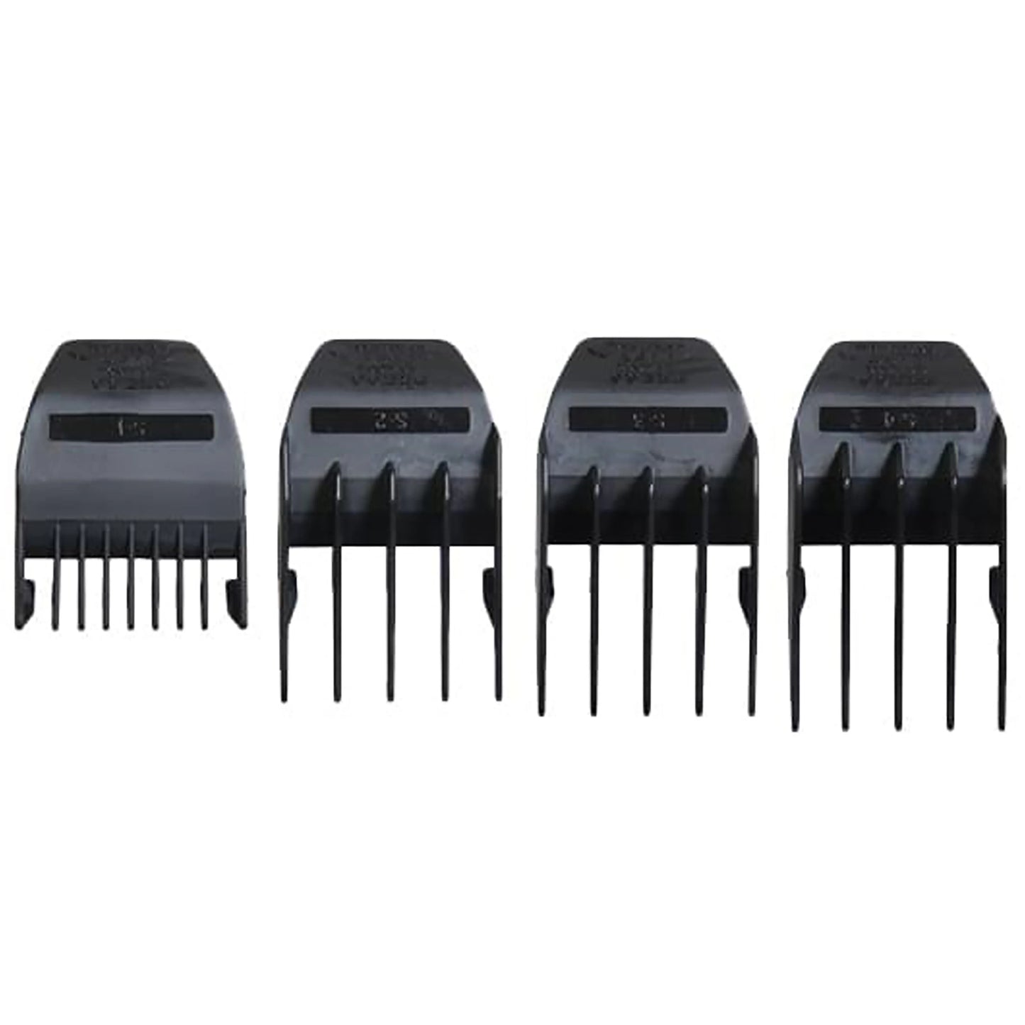 Wahl 4 Pack Peanut/Mag Guide Combs - Black