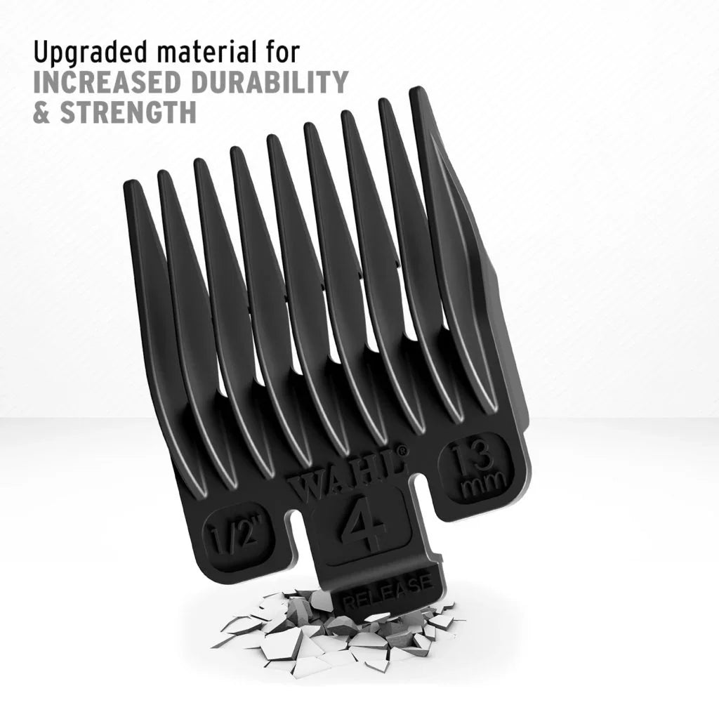 Wahl 1-4 Cutting Guide Comb Set - Black