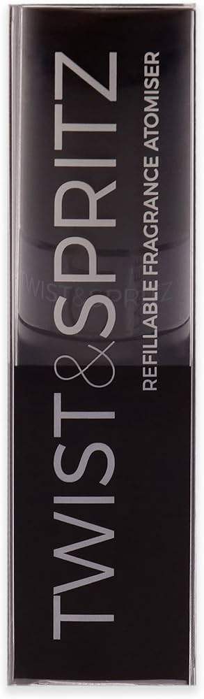 Twist and Spritz Atomiser - Black by Twist and Spritz for Women - 8 ml Refillable Spray (Empty)