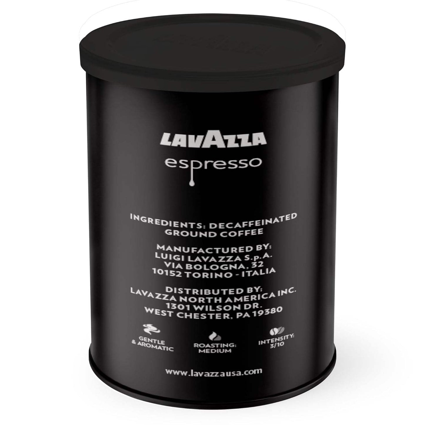 Espresso Decaffeinato Medium Roast Ground Coffee by Lavazza for Unisex - 8 oz Coffee