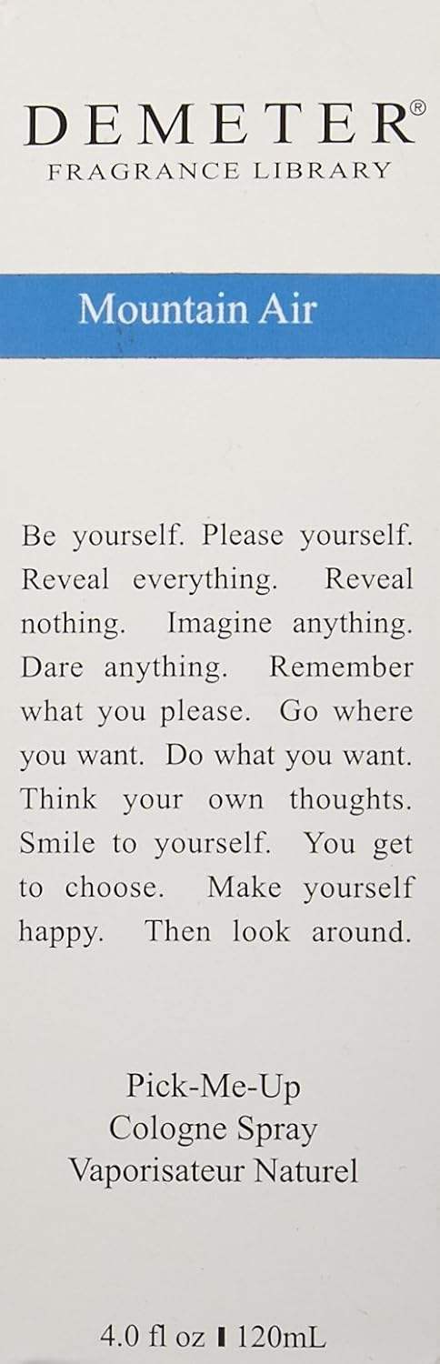 Mountain Air by Demeter for Unisex - 4 oz Cologne Spray