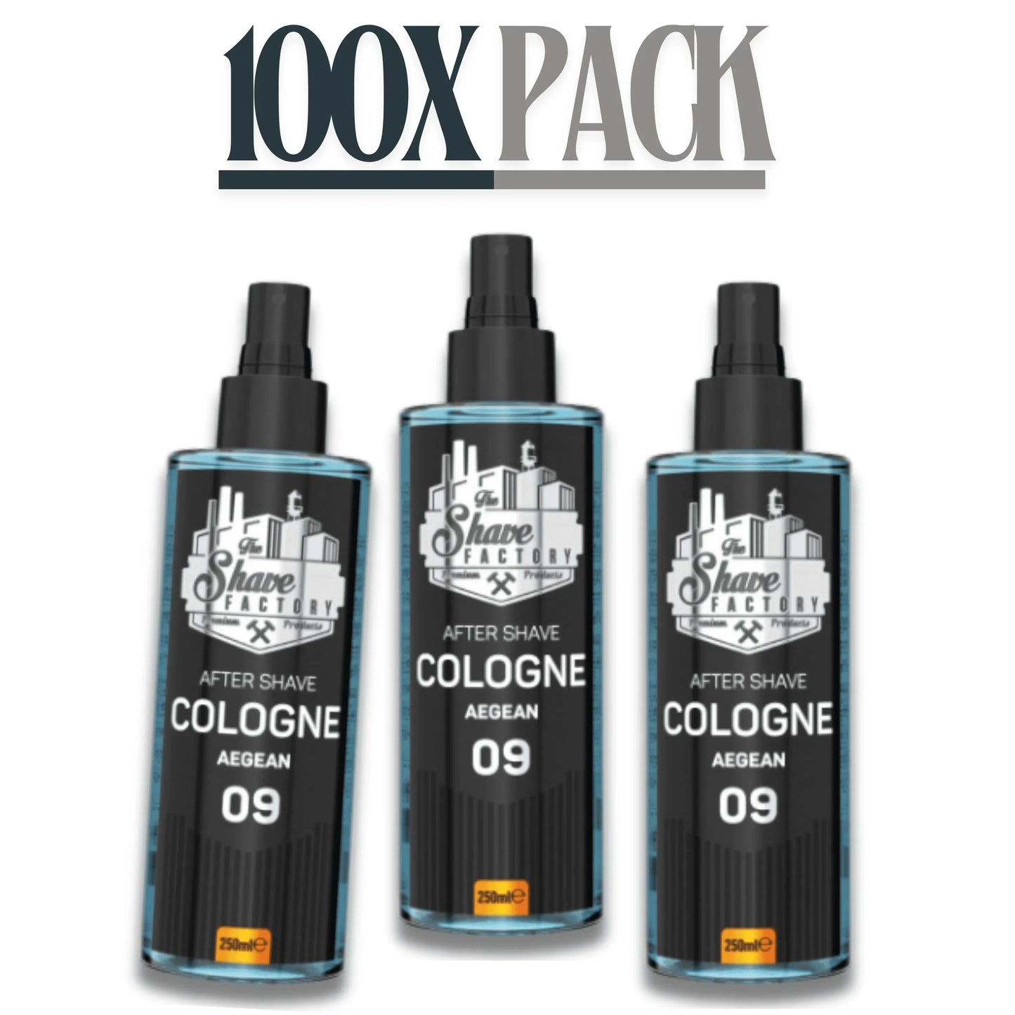The Shave Factory After Shave Cologne 09 Aegean 8.45 oz - 250 ml Multipack