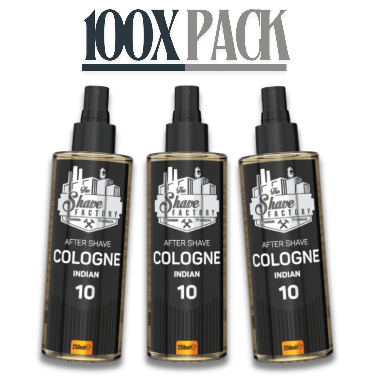 The Shave Factory After Shave Cologne 10 Indian 250ml / 8.45 oz Multipack