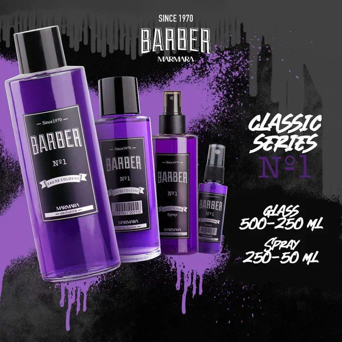 Marmara Barber Aftershave Cologne No.1 250ml / 8.4 oz - Multipack