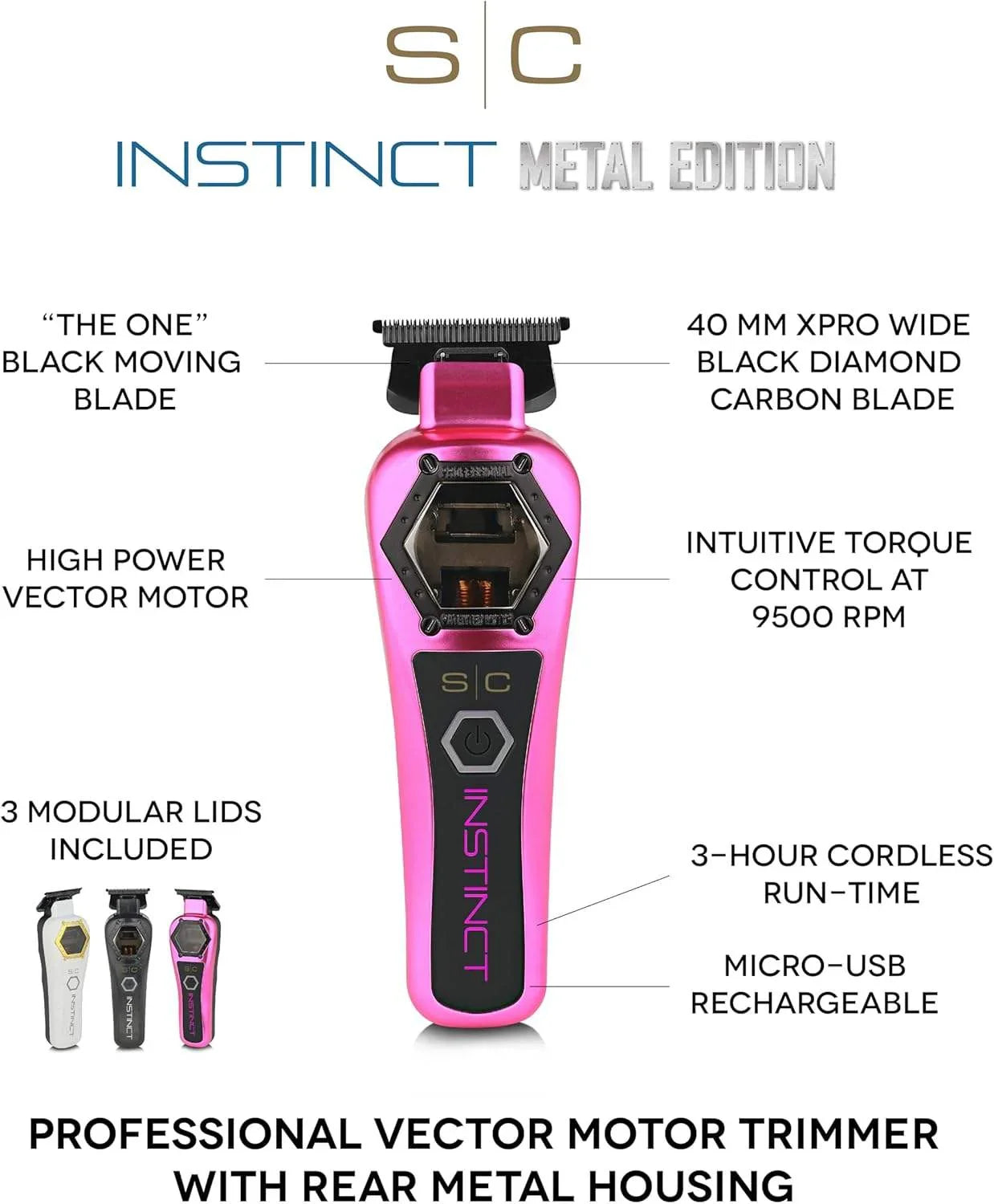 Stylecraft Pro METAL EDITION Instinct Professional Vector Motor Trimmer