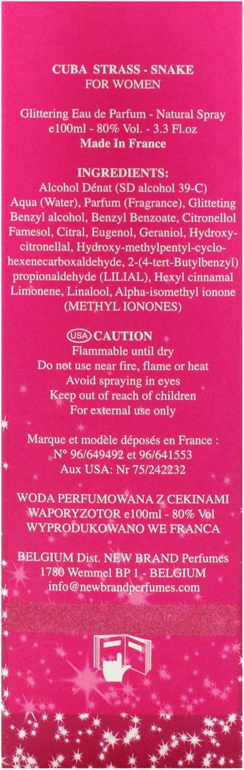 Cuba Strass Snake by Cuba for Women - 3.3 oz EDP Spray