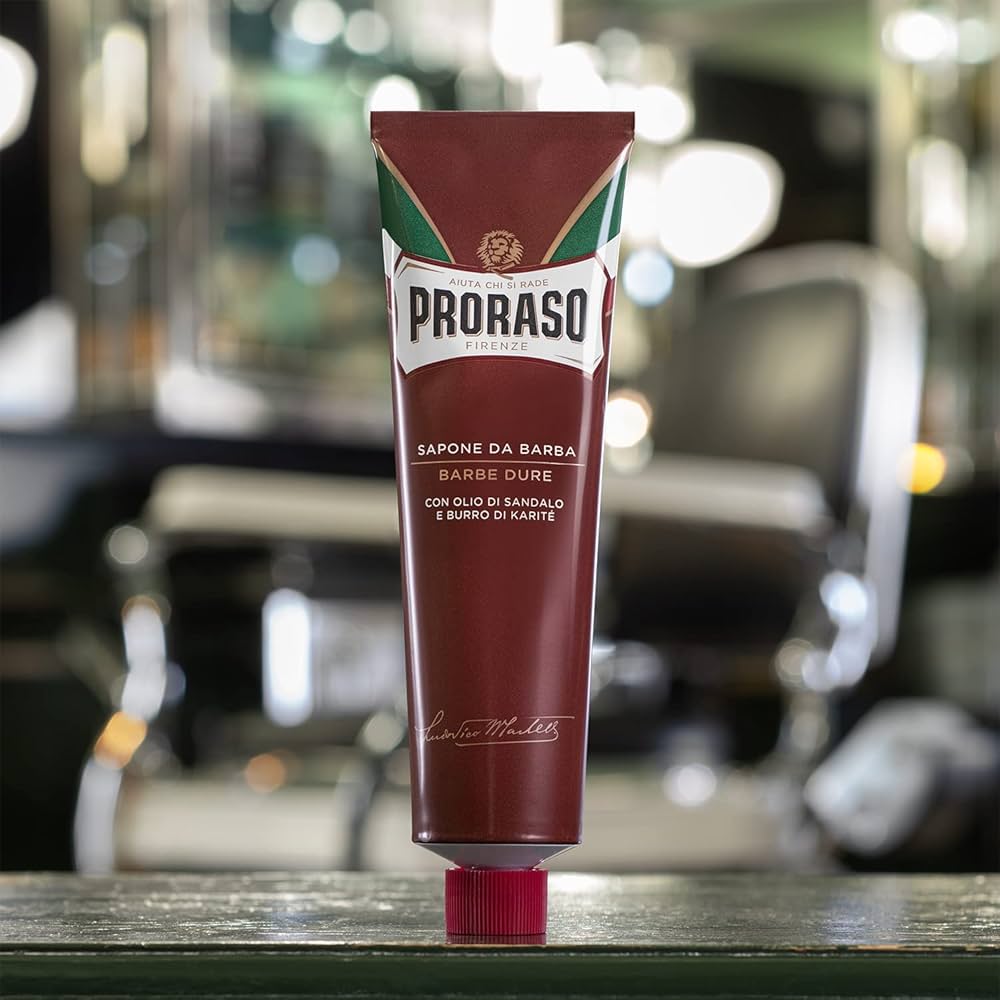 Proraso Shaving Cream in Tube Sandalwood - Red 5.2 oz - Multipack