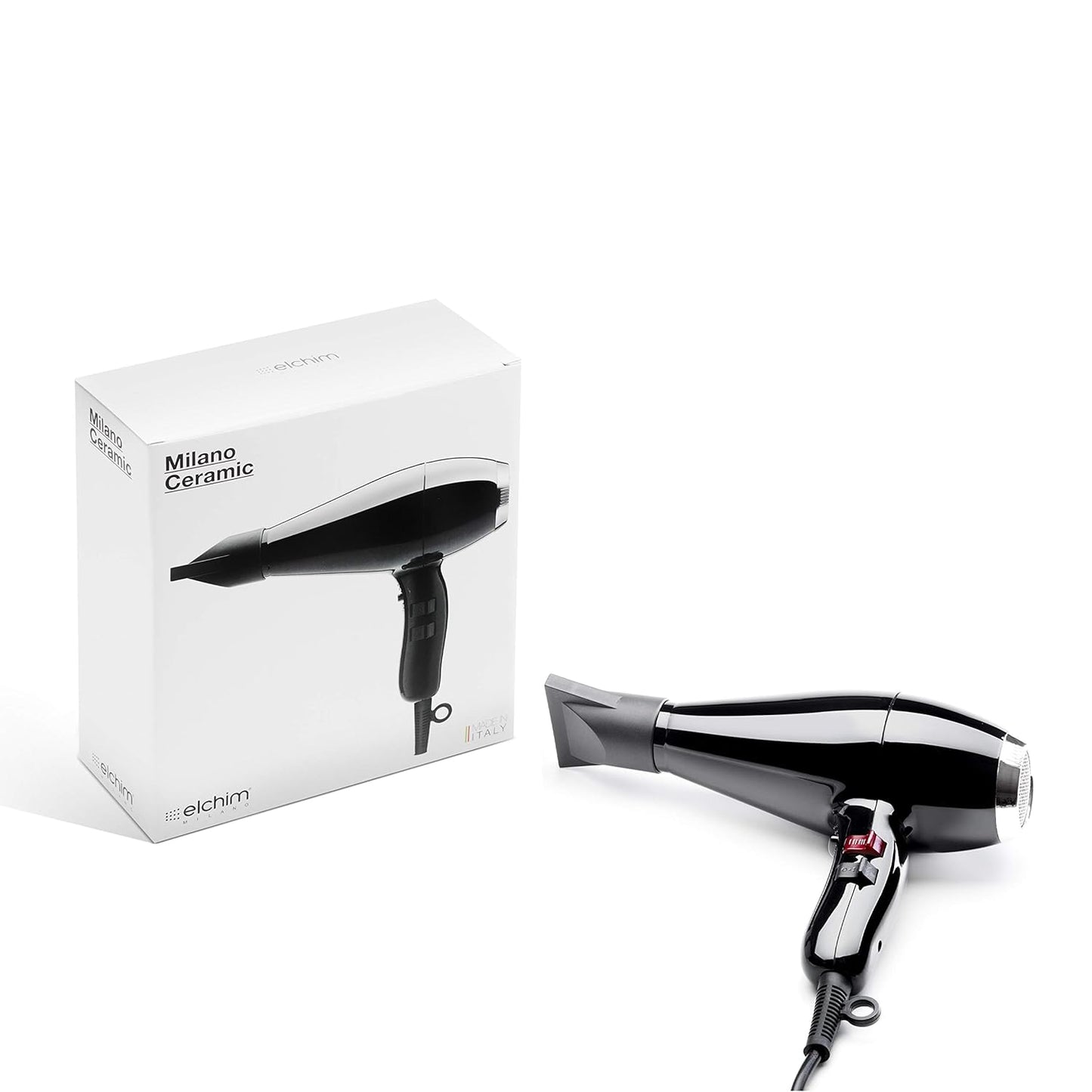 Elchim Milano Ceramic Hair Dryer - Black