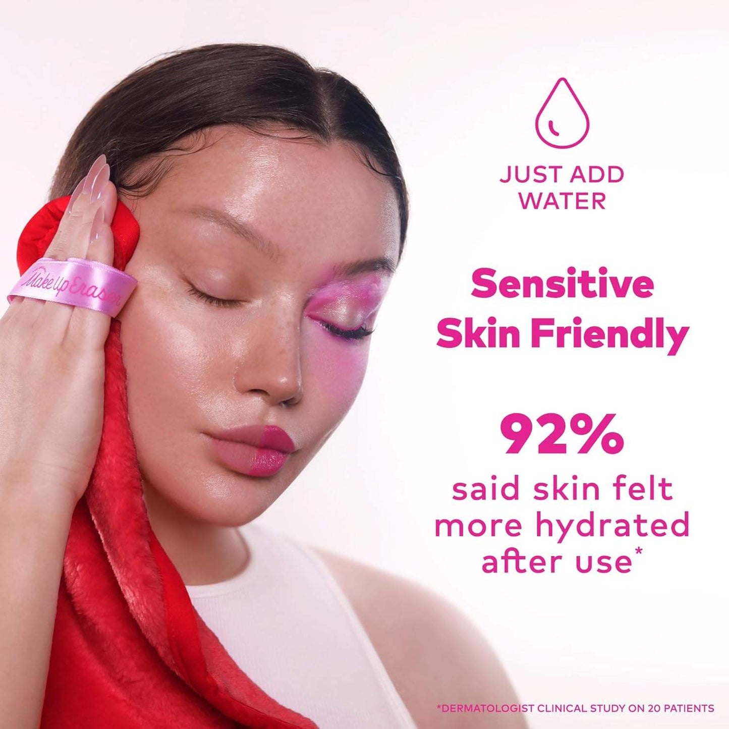 Makeup Remover Cloth - Red by MakeUp Eraser for Women - 1 Pc Cloth