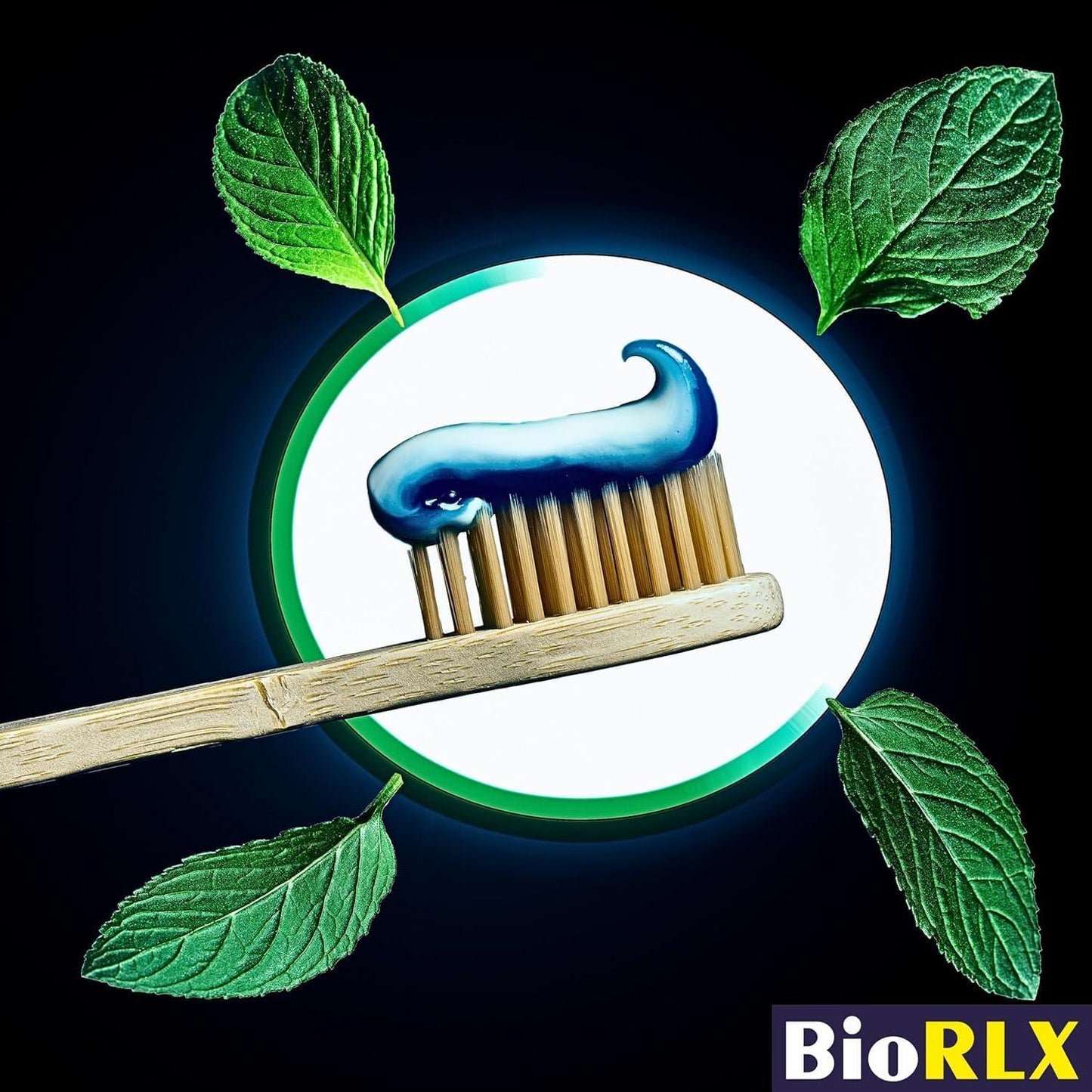BioRLX Bamboo Toothbrush - Biodegradable Wooden Toothbrushes, Natural BPA Free