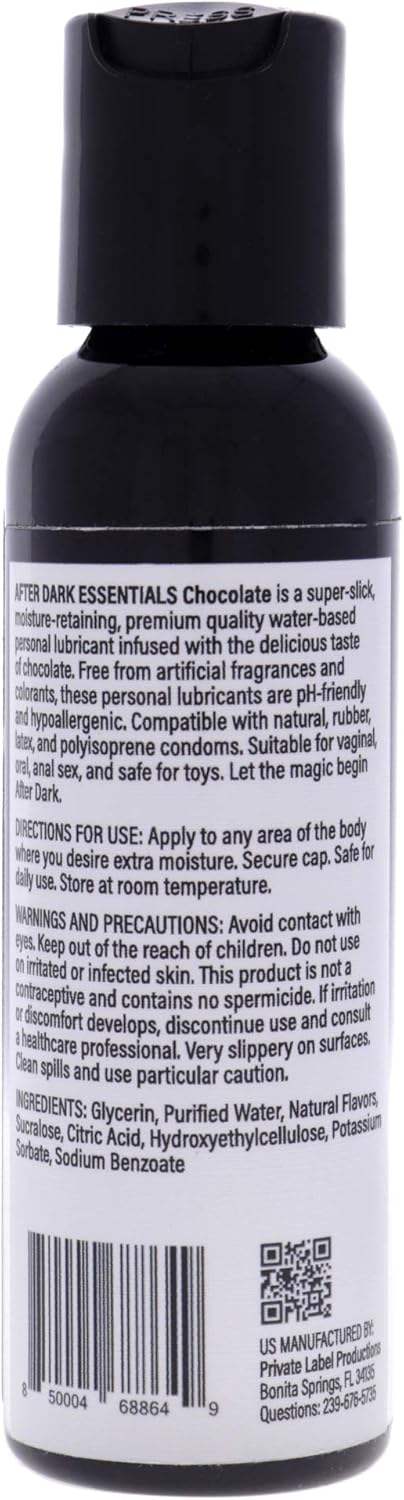 Water-Based Personal Lubricant - Chocolate by After Dark Essentials for Unisex - 2 oz Lubricant