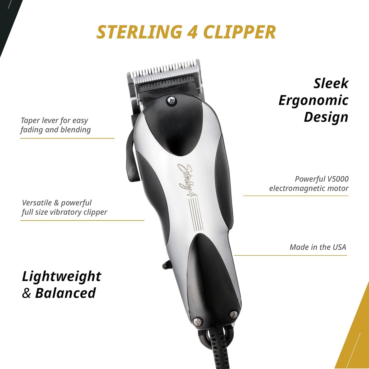 Wahl Sterling 4 Clipper with Sterling Bullet Trimmer Combo