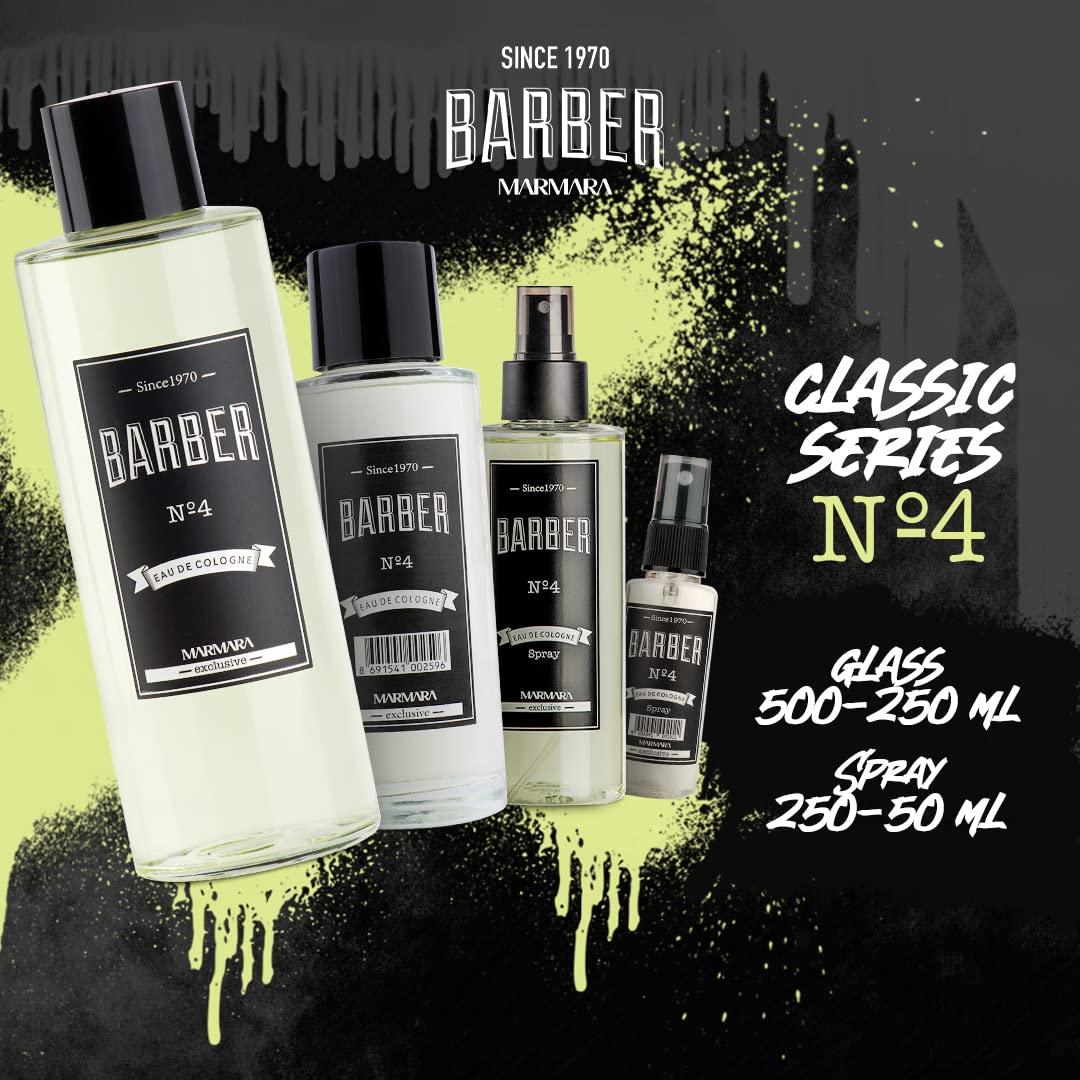 Marmara Barber Aftershave Cologne No.4 250ml / 8.4 oz Multipack