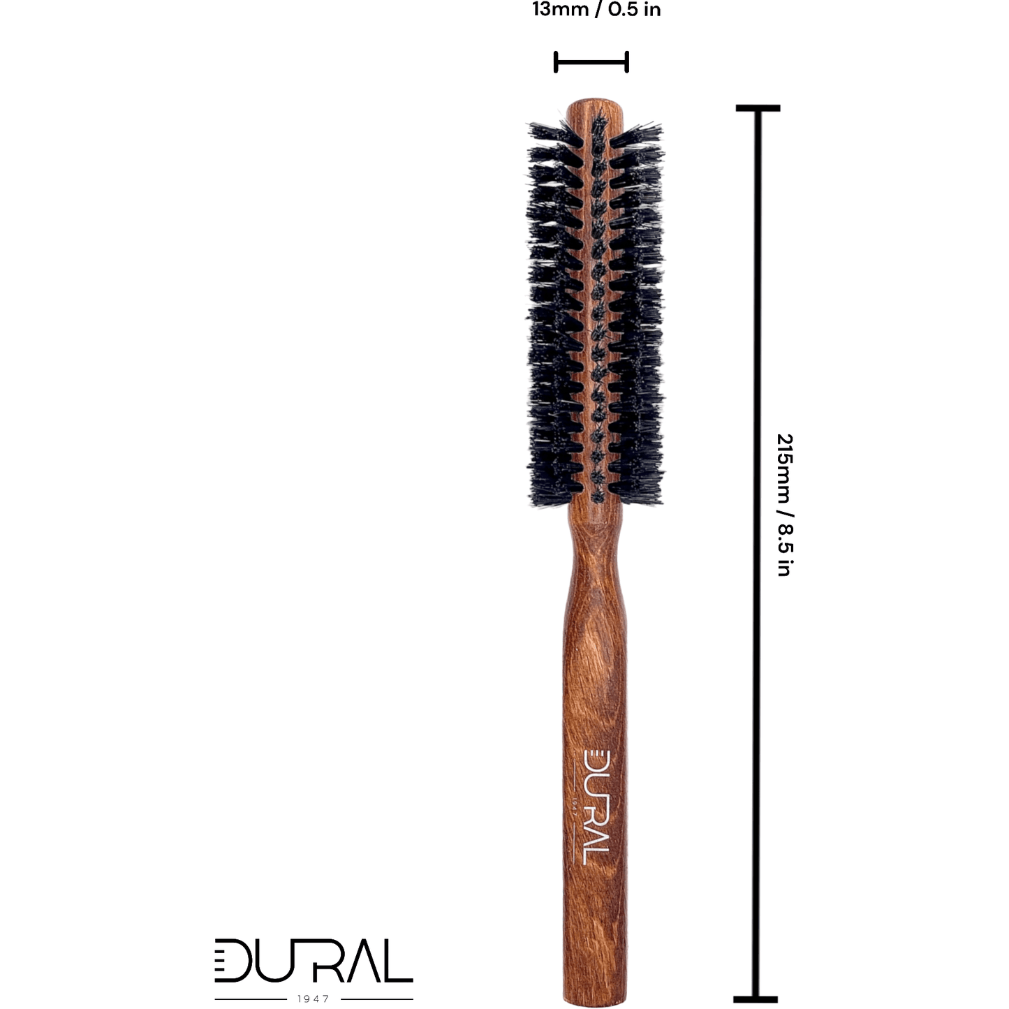 Dural Hair Brush 10 Rows Wood Pure Wild Boar Bristles