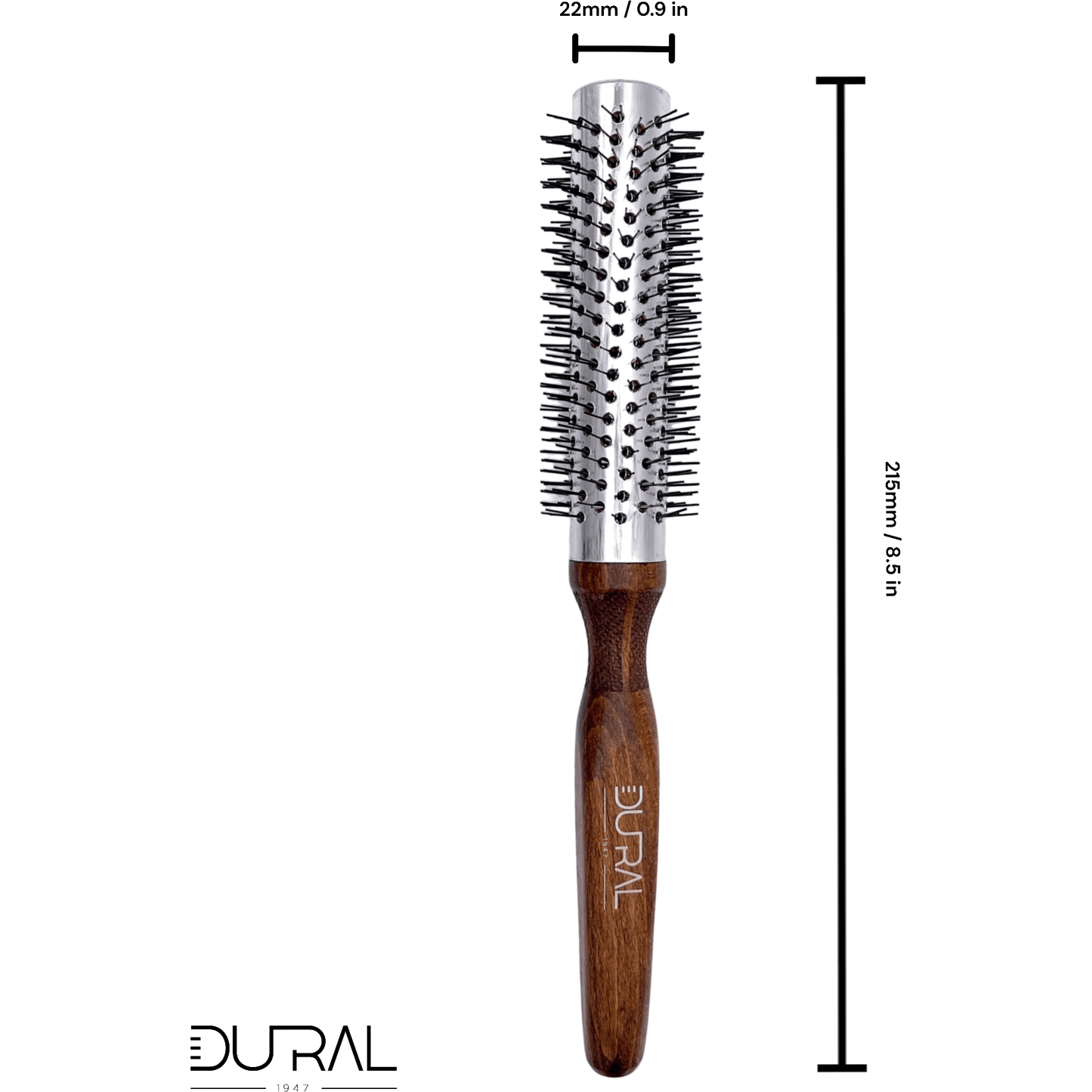 Dural Beech wood Quick-Styler hair brush with nylon pins