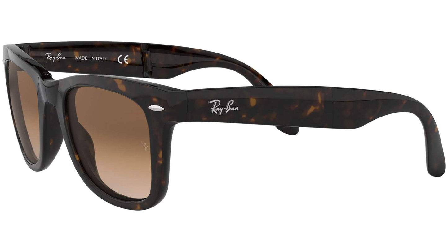 Ray Ban RB 4105 710-51 Folding Wayfarer - Tortoise-Light Brown Gradient by Ray Ban for Unisex - 50-22-140 mm Sunglasses