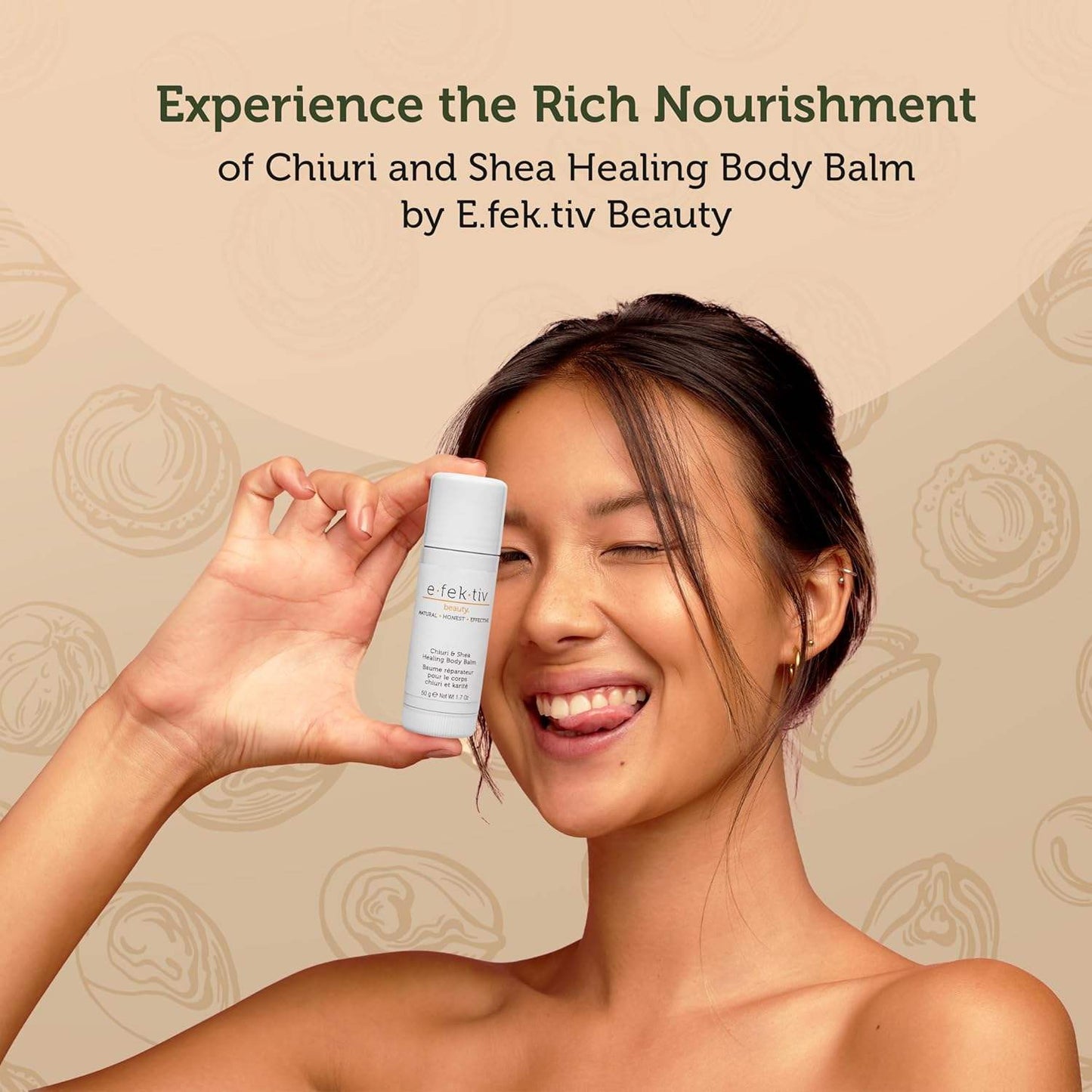 Chiuri and Shea Healing Body Balm by e.fek.tiv for Unisex - 1.7 oz Balm