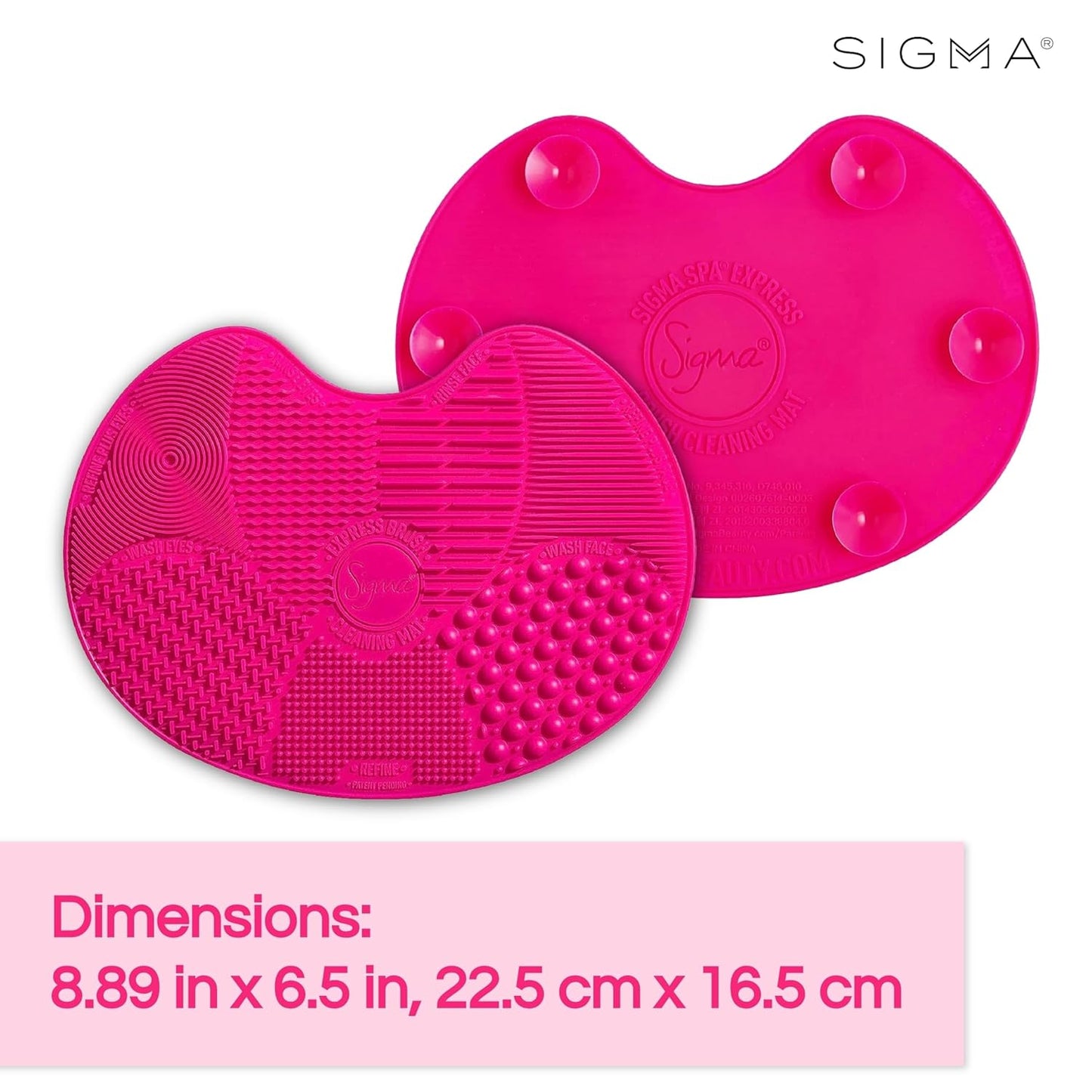 Sigma Spa Express Brush Cleaning Mat - Pink by SIGMA for Women - 1 Pc Brush Cleaner