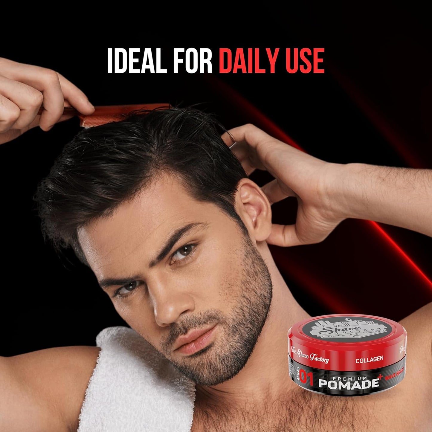 The Shave Factory Premium Pomade 01 Wave Beast 5.07 oz - 6 Pack