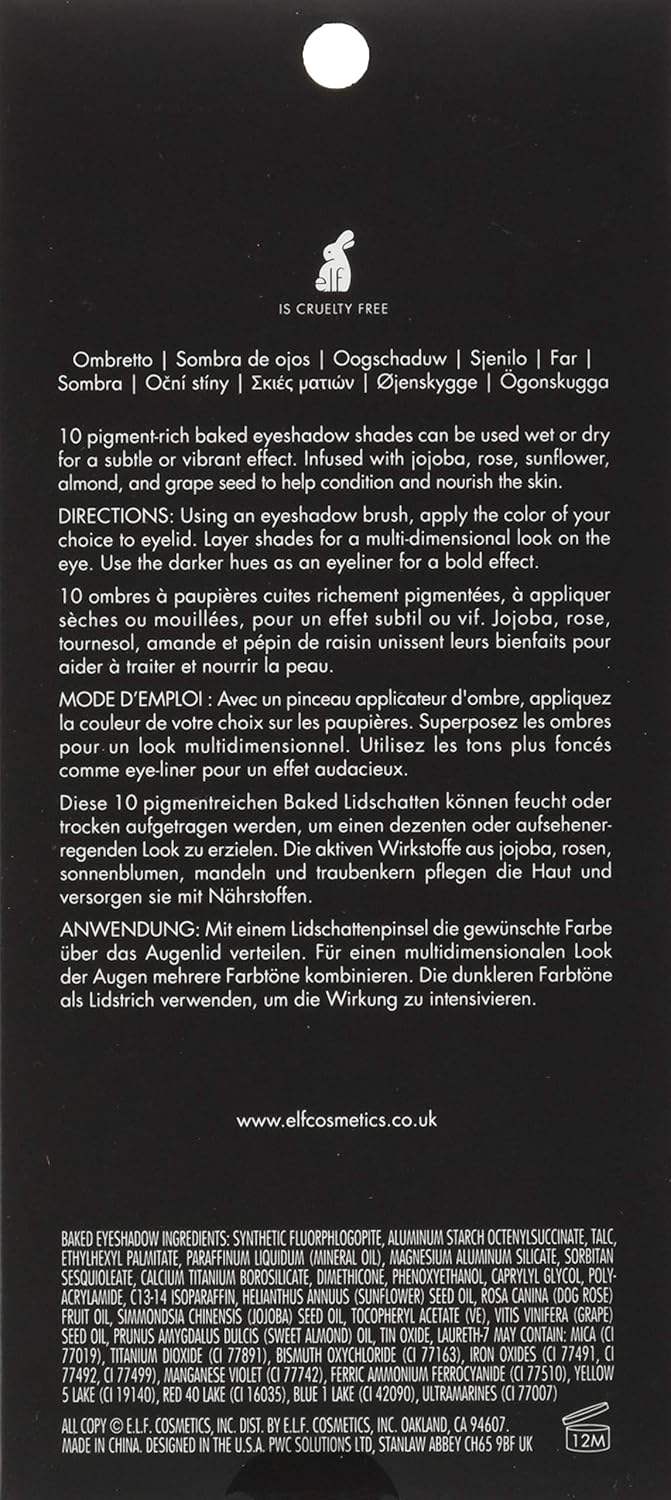 e.l.f. Studio Baked Eyeshadow Palette - California