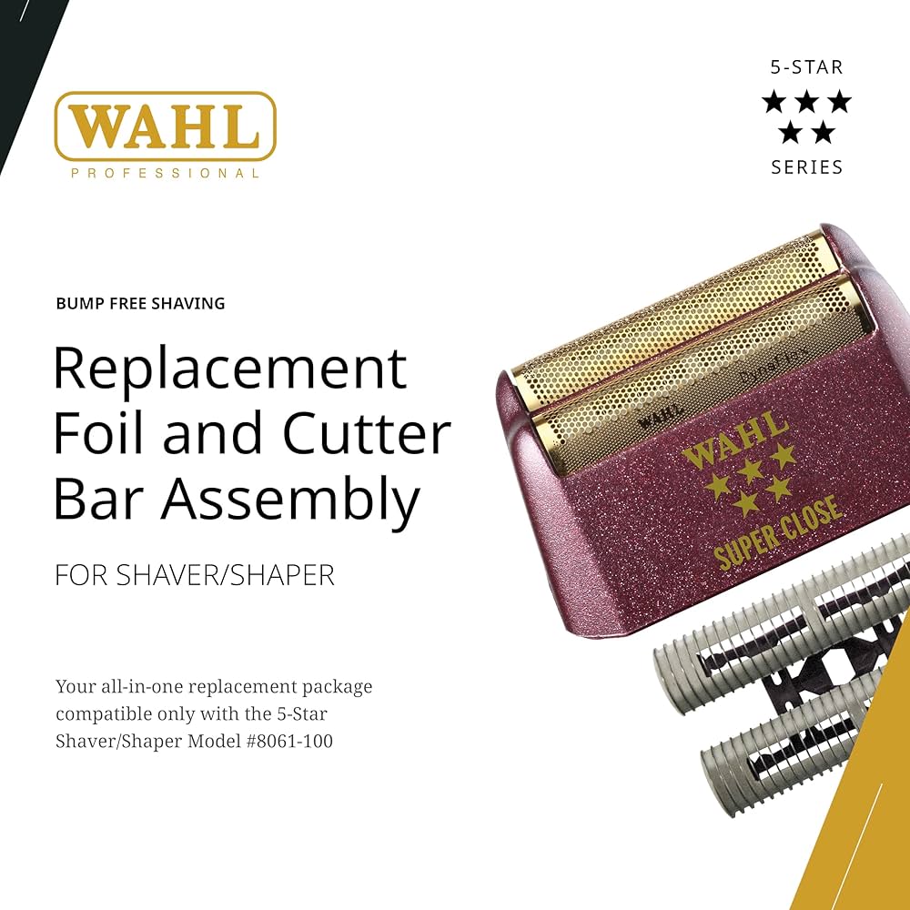 Wahl Shaver/Shaper Replacement Foil & Cutter Bar Assembly- Gold