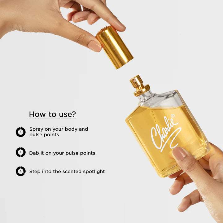 Charlie Gold by Revlon for Women - 3.4 oz EDT Spray