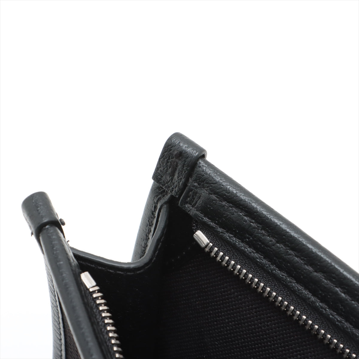 Gucci Jumbo GG Canvas Leather Clutch Bag Black