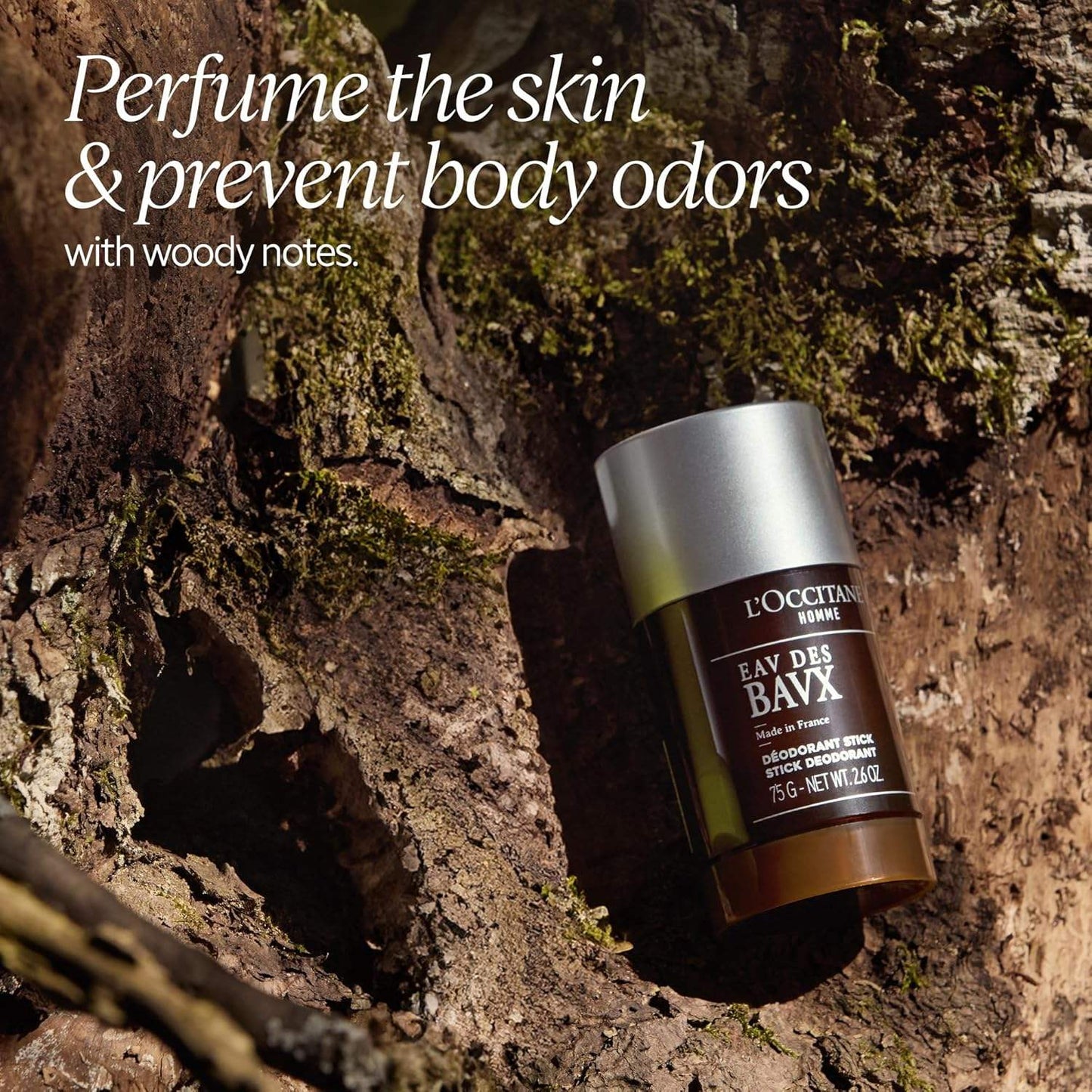 Bavx Stick Deodorant by LOccitane for Men - 2.6 oz Deodorant Stick