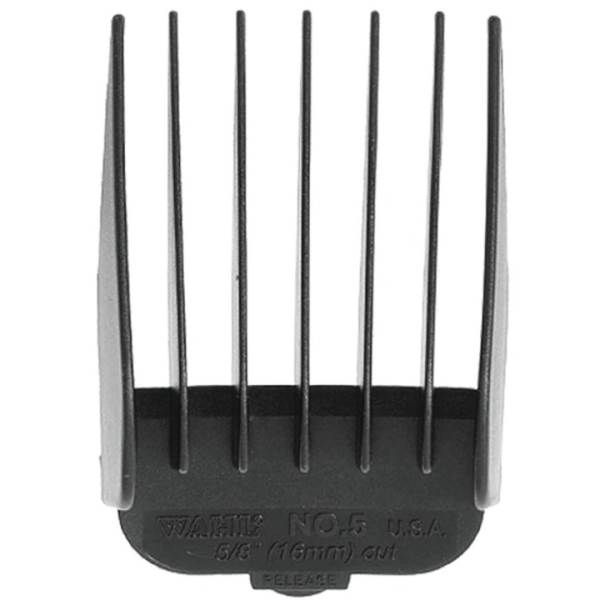 Wahl #5 Nylon Cutting Guide Comb - Black (5/8")