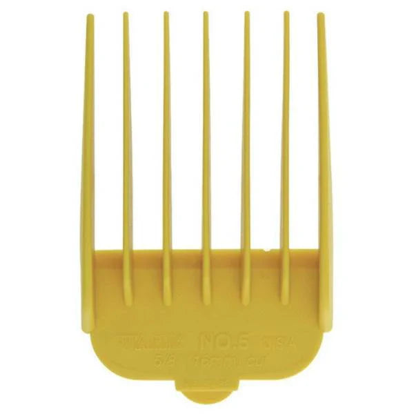 Wahl #5 Color-Coded Nylon Cutting Guide Comb - Yellow (5/8")